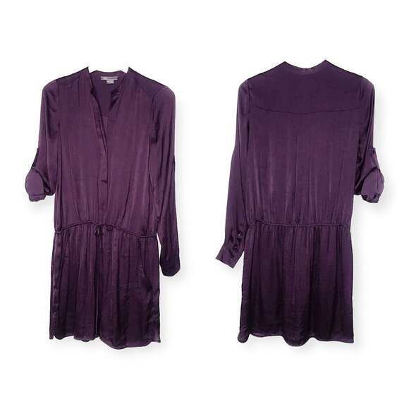 Vince Popover Casual/Work Dress, Grape, Size XS - Picture 10 of 11